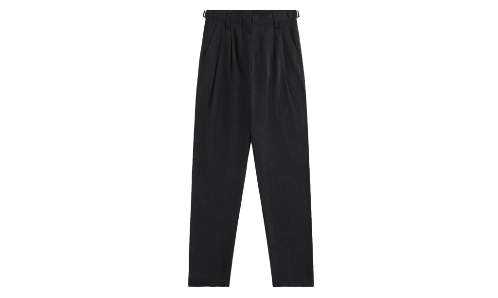 Script Logo Aidan Pleated Black Trousers "Black" KITH39