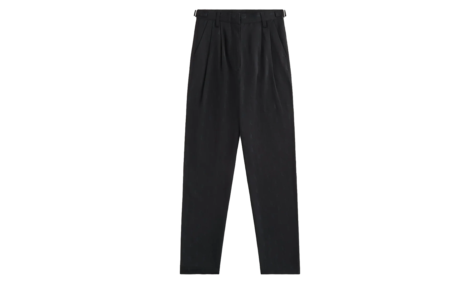 Script Logo Aidan Pleated Black Trousers "Black" KITH39