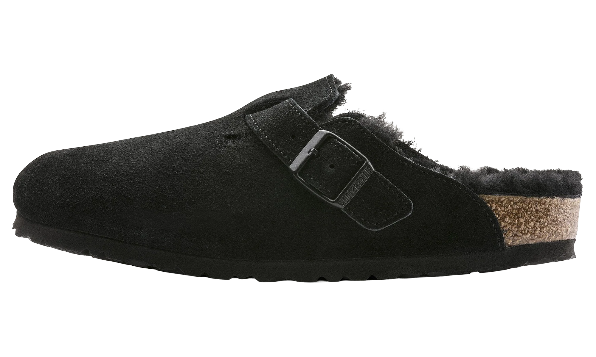 Boston Shearling Suede Narrow "Black" 0259883
