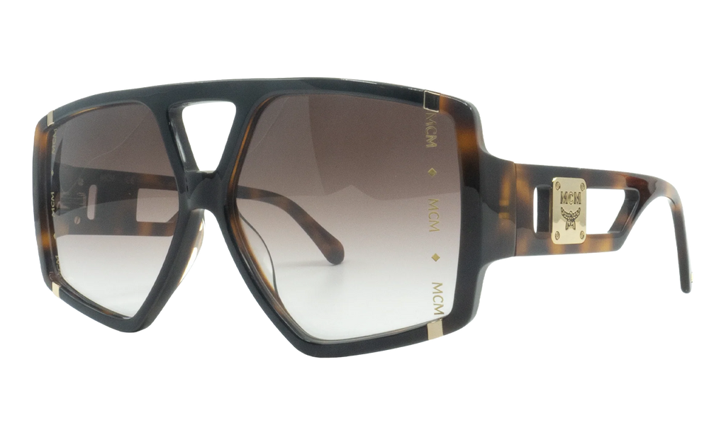Hexagon Sunglasses "Black/Havana" MCM671S-019