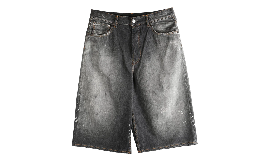 Loose Fit Denim Shorts "Black" FN MN SHOR000263 BLACK