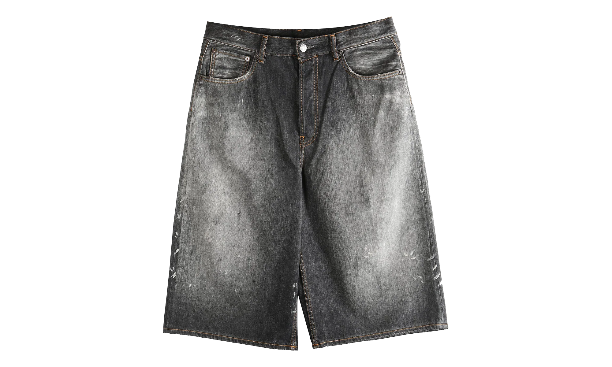 Loose Fit Denim Shorts "Black" FN MN SHOR000263 BLACK