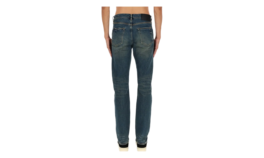 P005 Stratos Vintage Knee Slit Jeans "Dark Indigo" P005 SVKD425