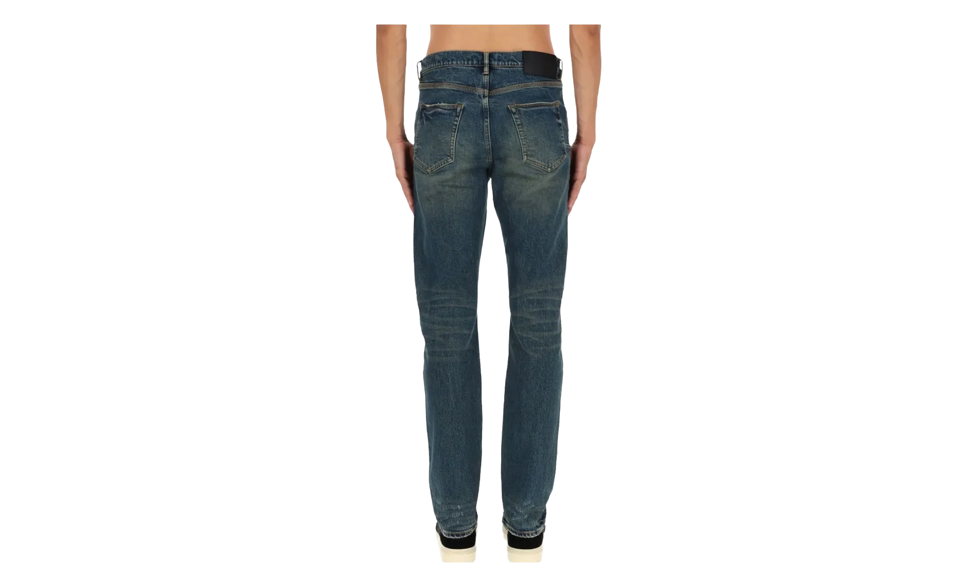 P005 Stratos Vintage Knee Slit Jeans "Dark Indigo" P005 SVKD425