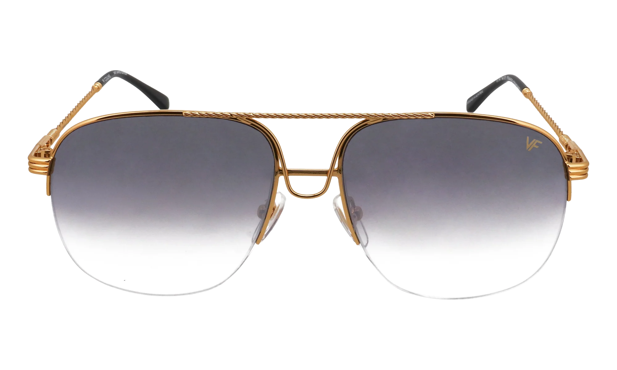 Collins Half Rim 24KT "Yellow Gold / Charcoal Black Flash Pink" MPCL2 0003 54T6