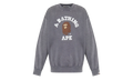 Garment Dye College Relaxed Fit Crewneck Sweatshirt "Charcoal" 1L80113308 CHA