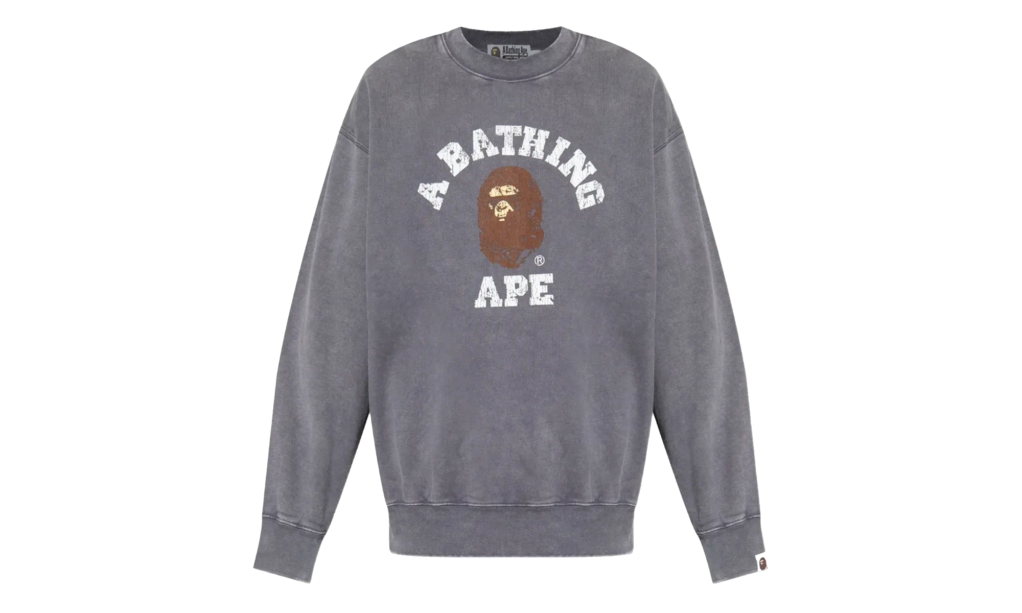 Garment Dye College Relaxed Fit Crewneck Sweatshirt "Charcoal" 1L80113308 CHA