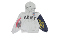 Reconstructed Zip Hoodie "Grey Melange" PI00007