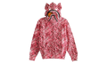 Wild Leopard Pattern Milo Shark Full Zip Hoodie WMNS "Pink Camo" 2L80215001 PNK