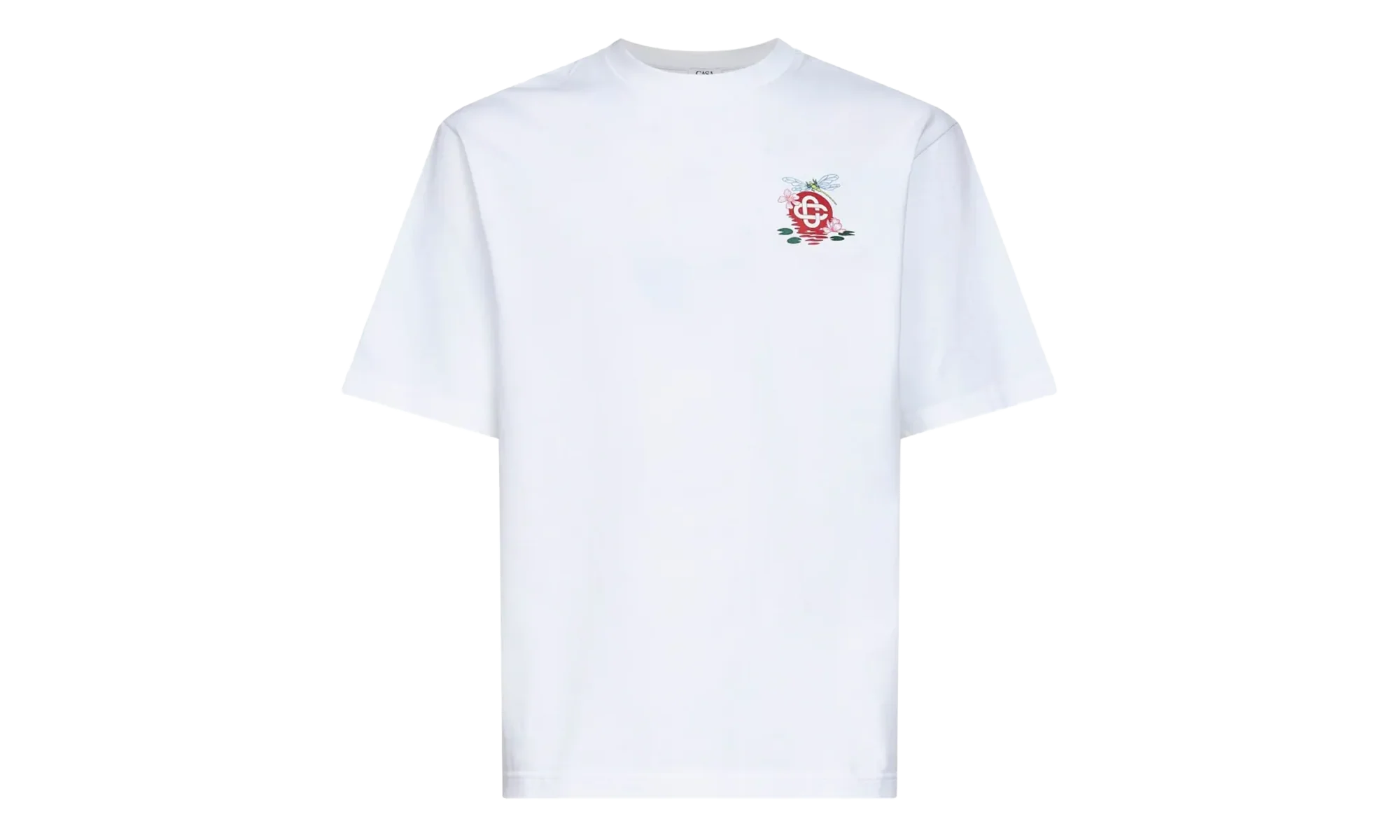 Dragonfly Floral Oversized Short Sleeve T‑Shirt "White" MAW25 JTS 044 08