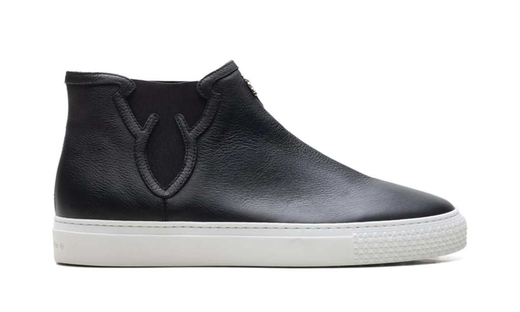 Leather High Top Trainers "Black" CHRM1173