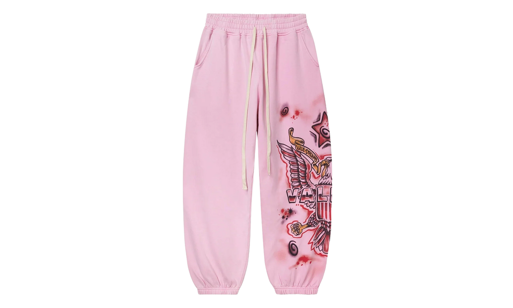 FLAG SWEATPANTS "Pink" VAL101