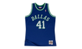 NBA Dirk Nowitzki Swingman Road Jersey "1998 Dallas Mavericks - Royal" SMJYGS18158 DMAROYA98DNO
