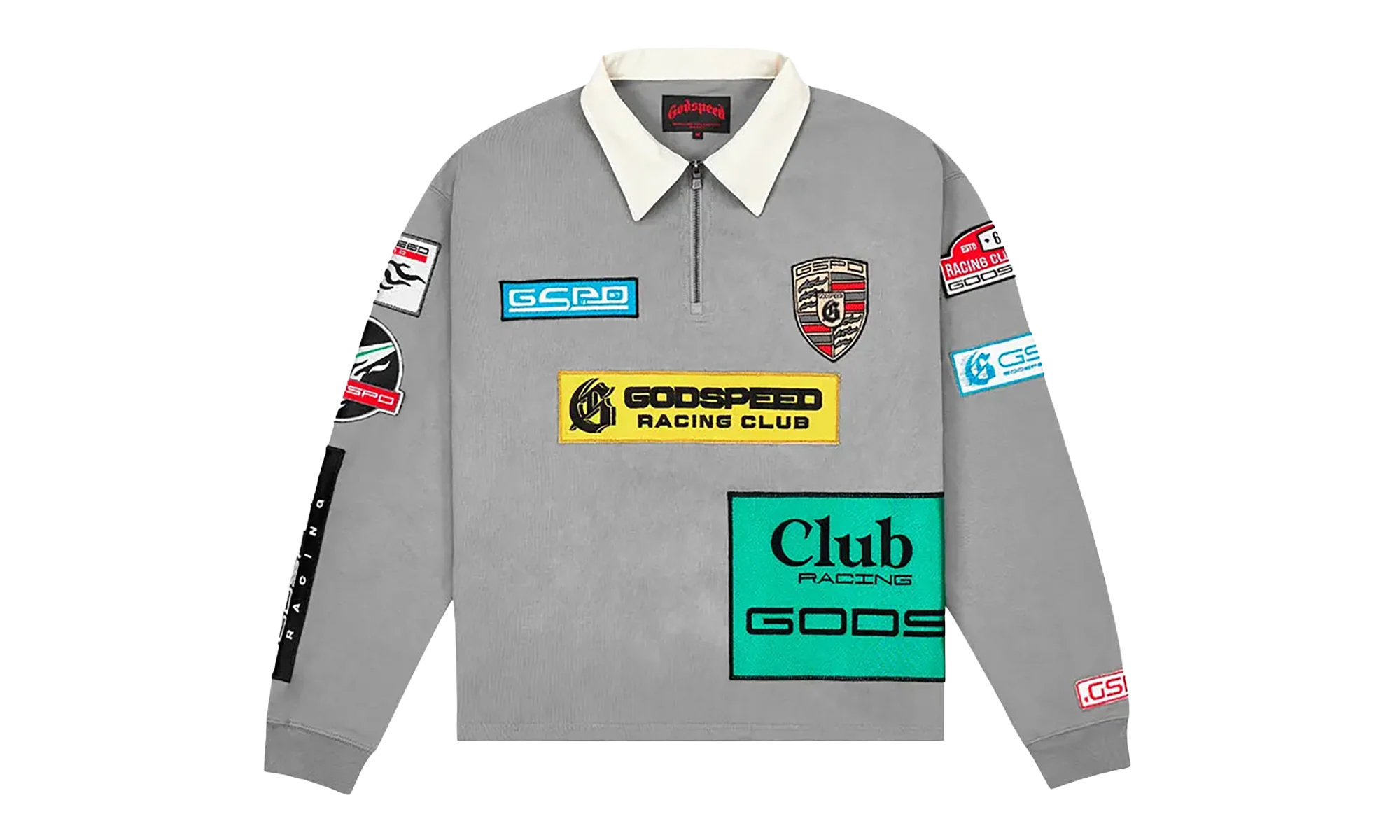 GRC Quarter Zip Polo "Grey Boom" GS106