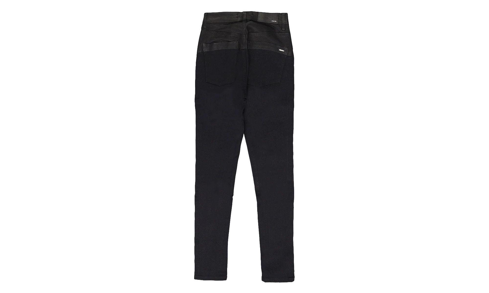 CONTRAST SKINNY W/ LEATHER "Aged Black/Black Leather" PS22WDS071