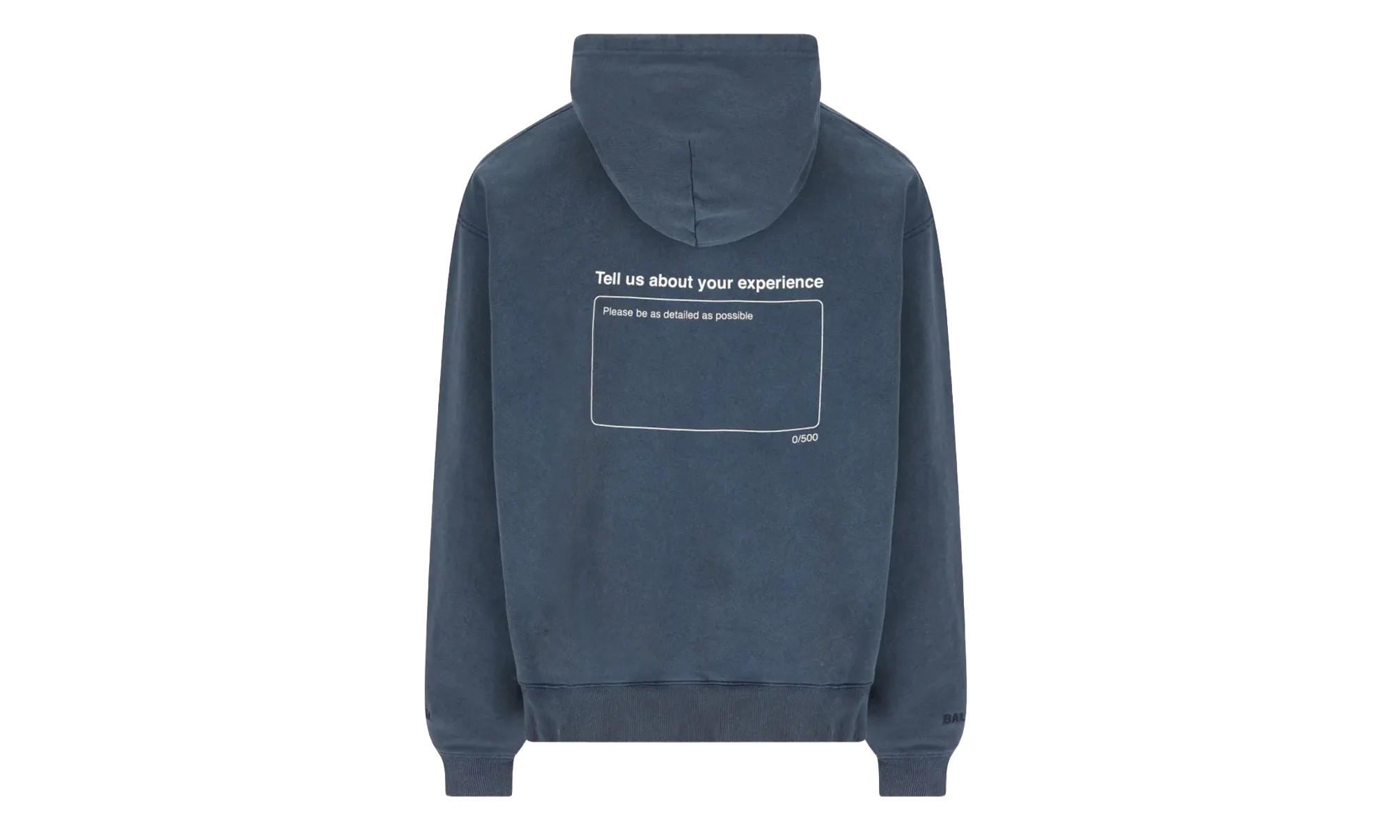 Oversized Drawstring Hoodie "Washed Navy" 858143 TTVL5 8806