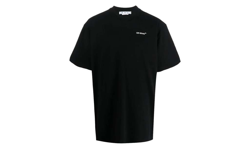Arrows Logo Print T-Shirt "Black" OMAA038C99JER0081001
