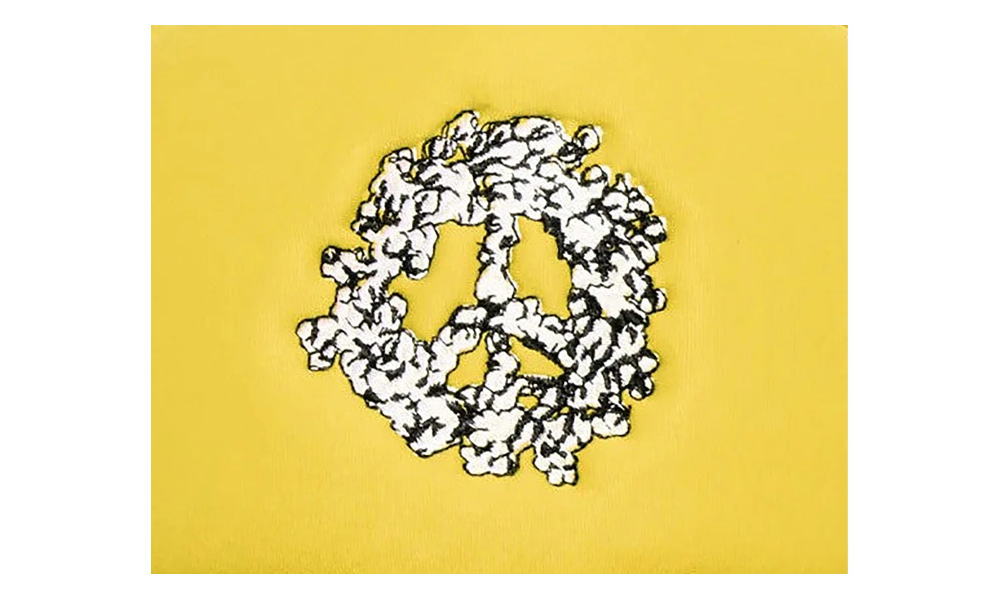 Cotton Peace Wreath Trucker Hat "Yellow" DT548