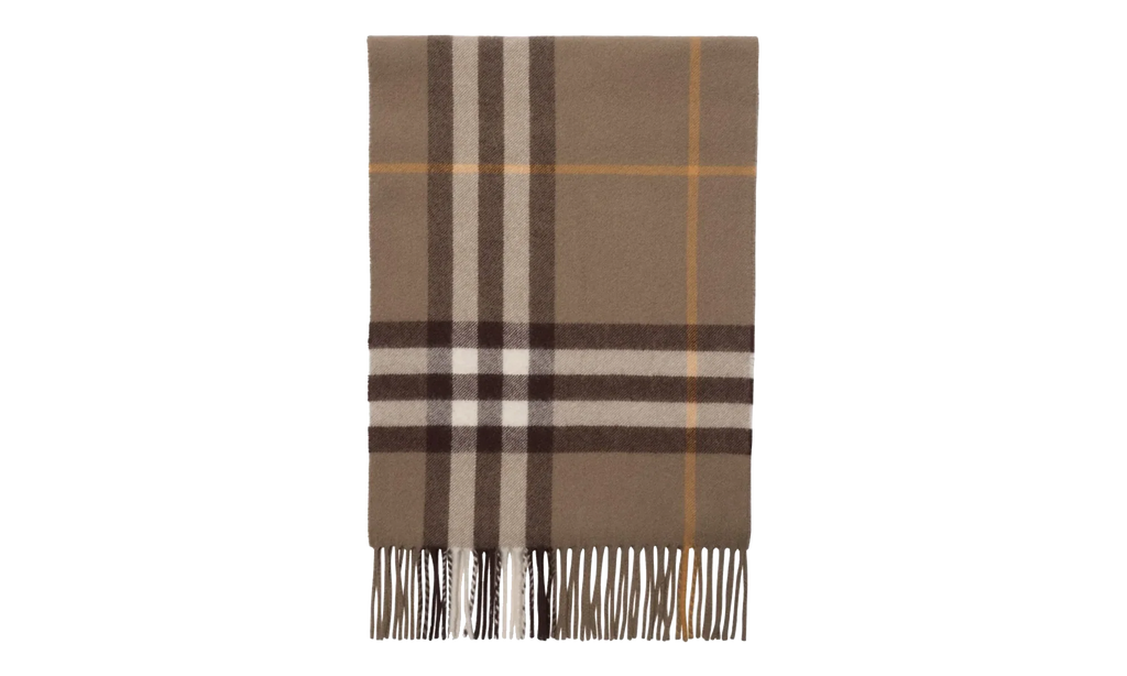 MU Giant CHK Scarf "Vole Brown" 8112647
