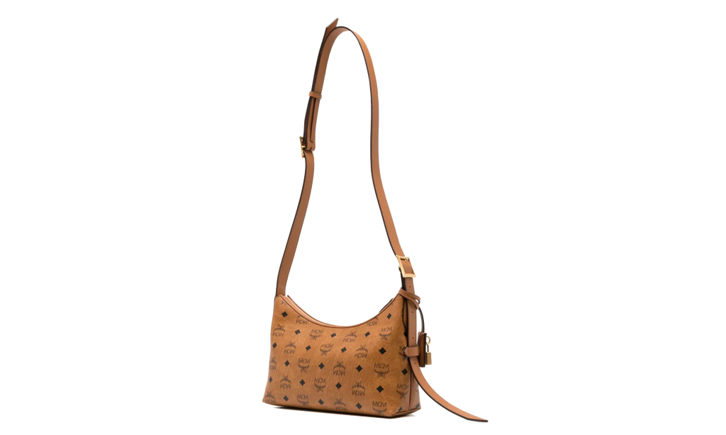Small Aren Hobo in Visetos "Cognac" MWHESTA01CO001