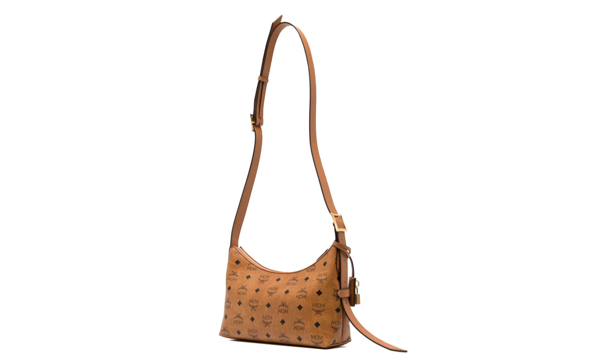Small Aren Hobo in Visetos "Cognac" MWHESTA01CO001