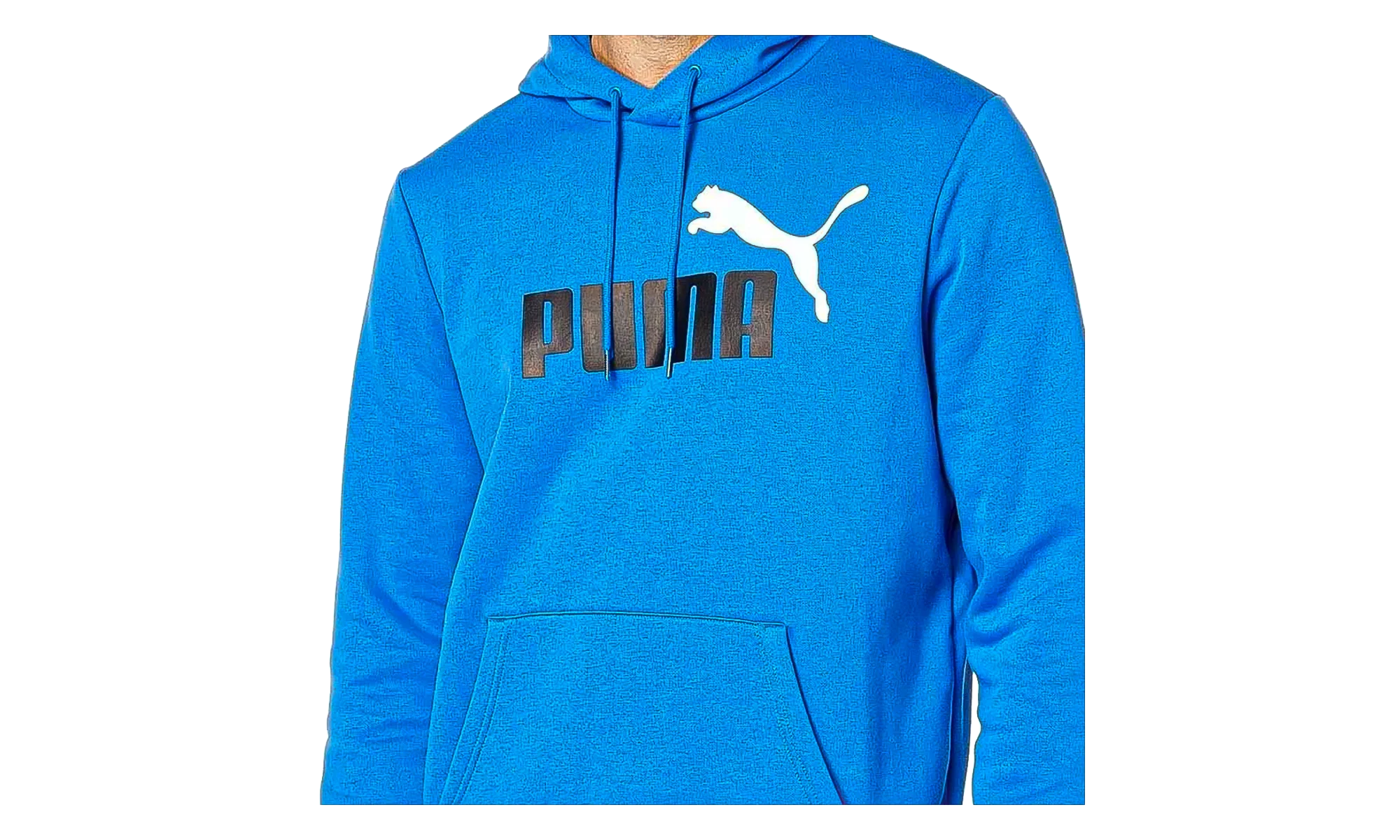 Essential+ Big Logo Fleece Hoodie "Nebulas Blue" 846849 75