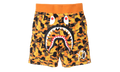 BAPE x XO Shark Sweat Shorts "Orange" BXSSSO