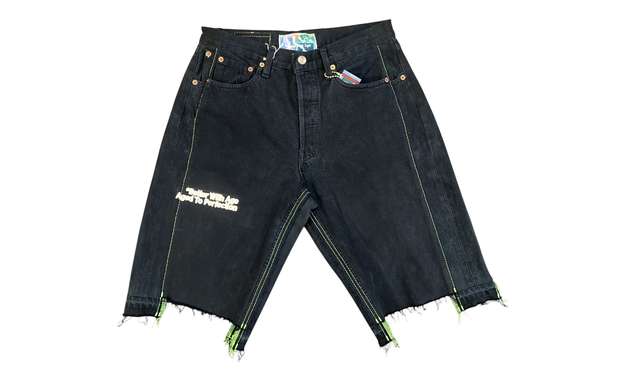 Monroe Triple-Wide Denim Shorts "Black" BWA100