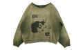 My Death My Life Logo Raglan Crewneck Sweatshirt "Gardener Green" 020 497 GARD