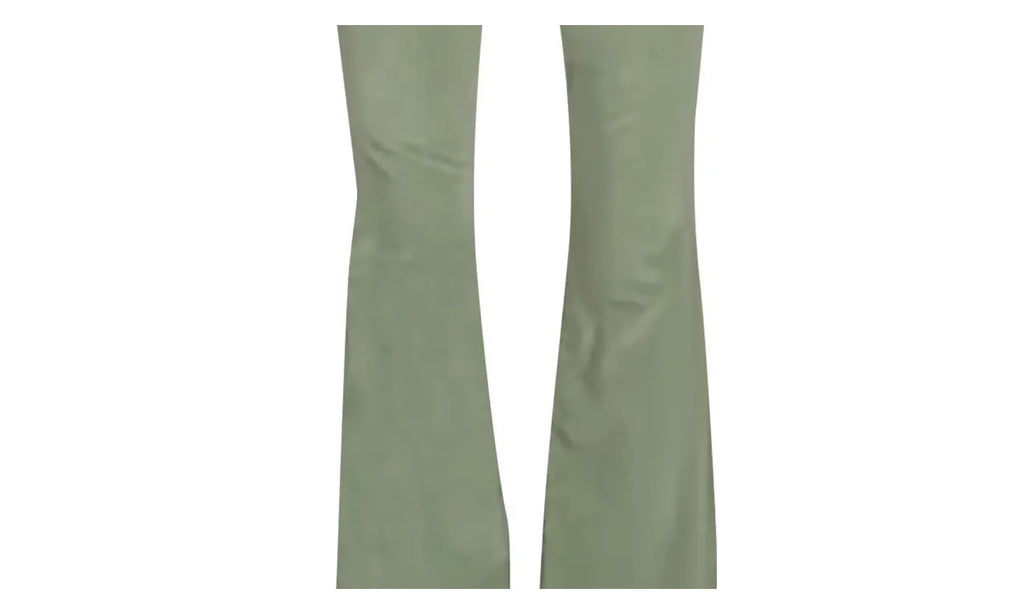 Velour Flare Stack Jeans Pants "Pale Lime" Y0W09458VE PLI