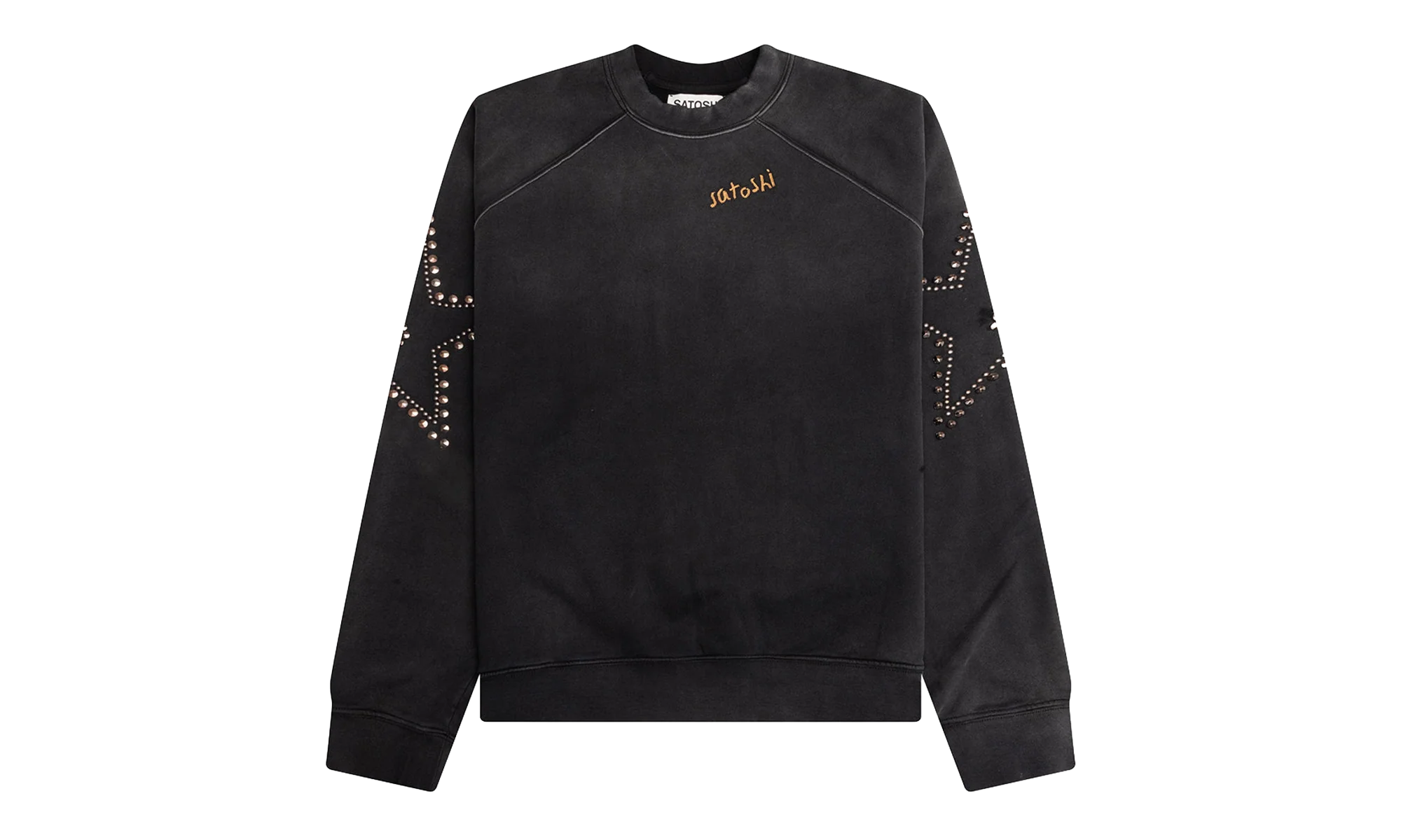 Star Studded Oversized Crewneck "Black" SAT003