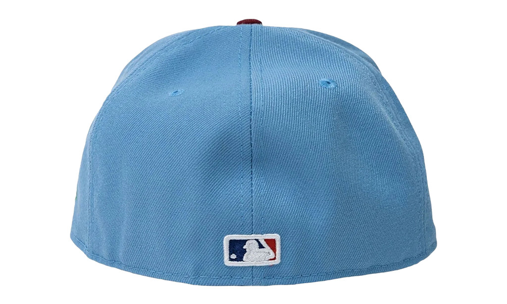 59FIFTY MLB NY YANKEES FITTED HAT "ERIC EMANUEL - Sky Blue/ Wine" EE424
