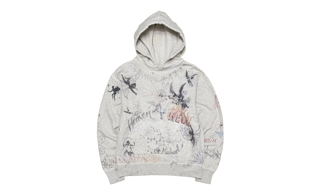 Graffiti Hoodie "Light Grey" SM A21 0000 056