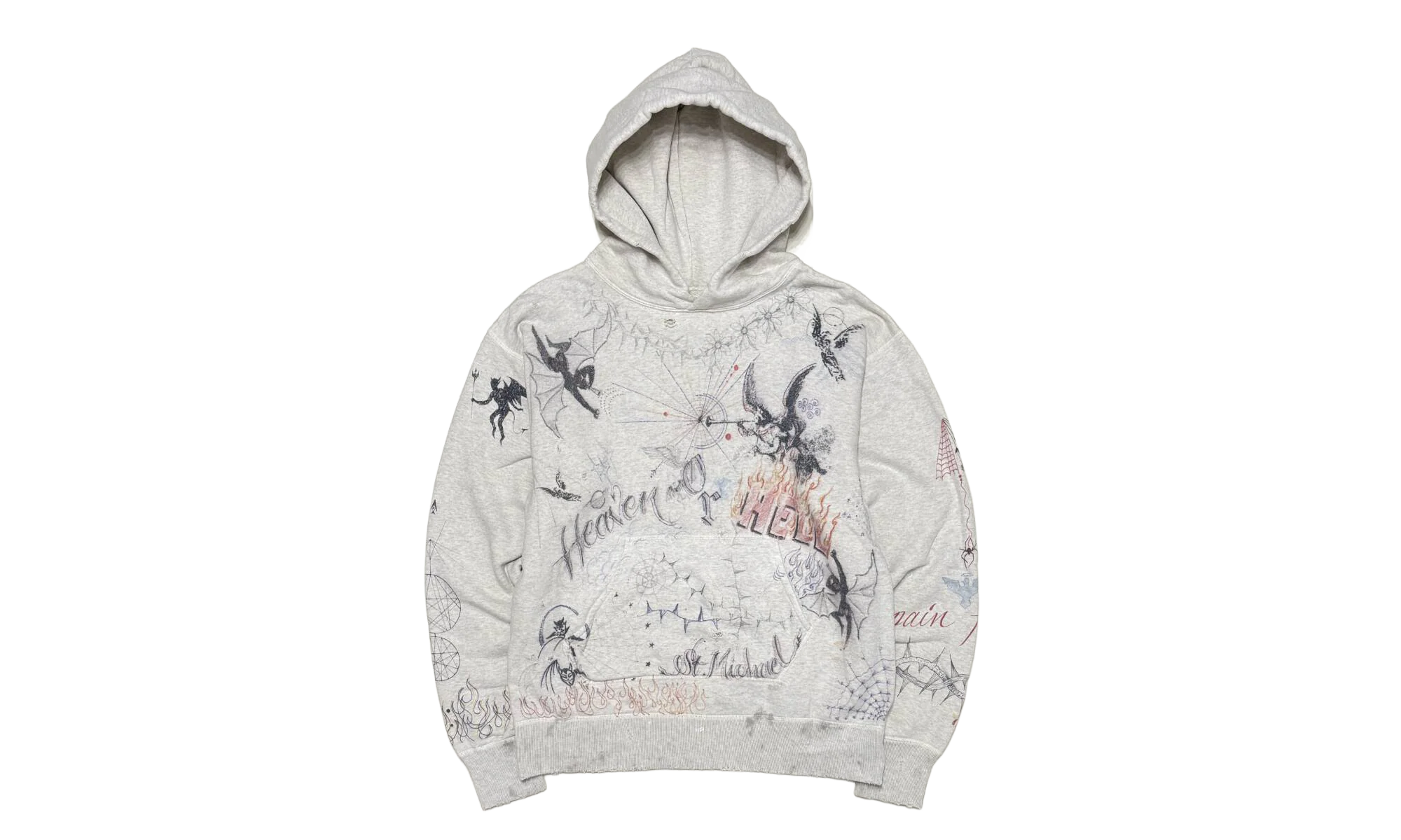Graffiti Hoodie "Light Grey" SM A21 0000 056