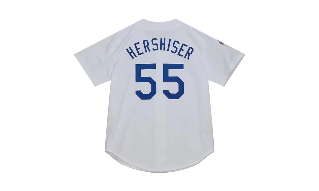 MLB Orel Hershiser World Series Home Jersey "1988 Los Angeles Dodgers – White" AJY15409 LAD88OHRWHIT