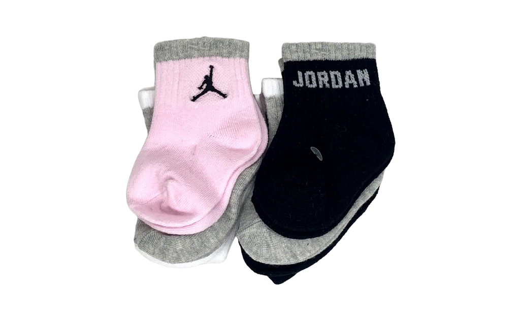 Air Jordan Ankle Socks (6 Pairs) TD "Pink / Black" NJ3062 A9Y