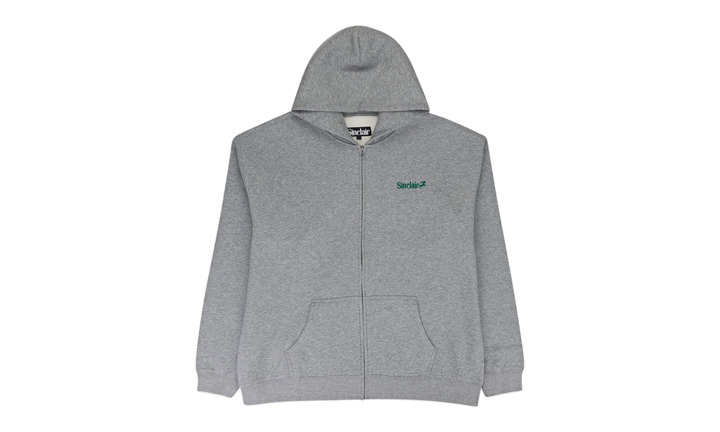Heather Zip Up Essential Hoodie "Heather Grey" SLR XHDS 0016