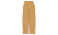 Button Up Zipper Straight Leg Trousers "Camel" MON52