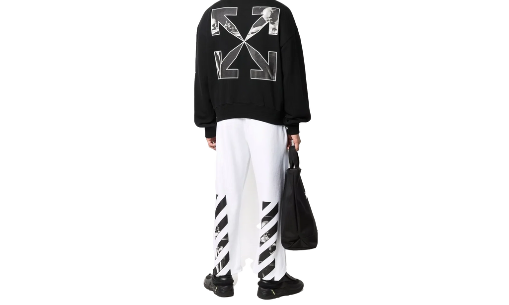 Caravag Arrow Over Crewneck "Black / White" OMBA058C99FLE0021001