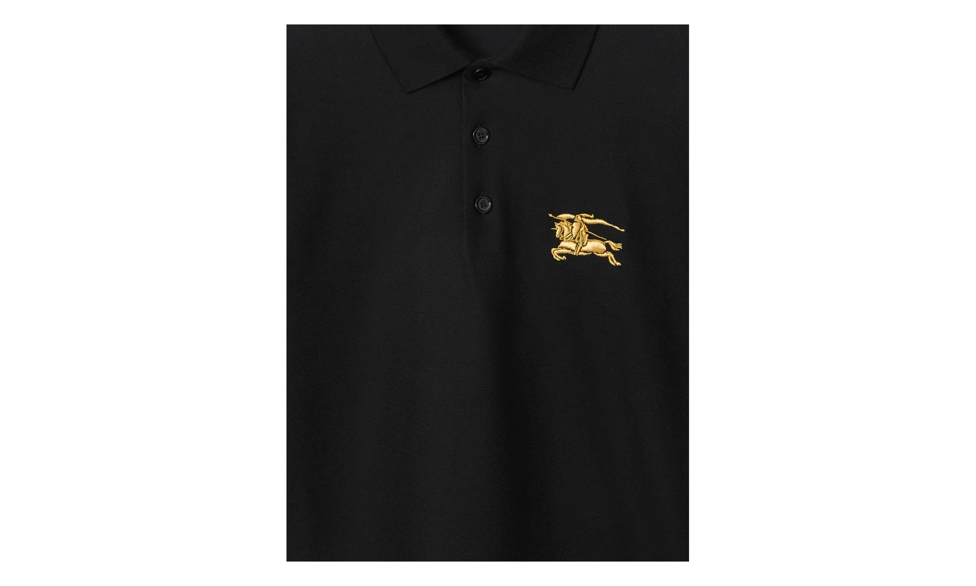 Metallic Equestrian Knight Polo Shirt "Black" 8119008