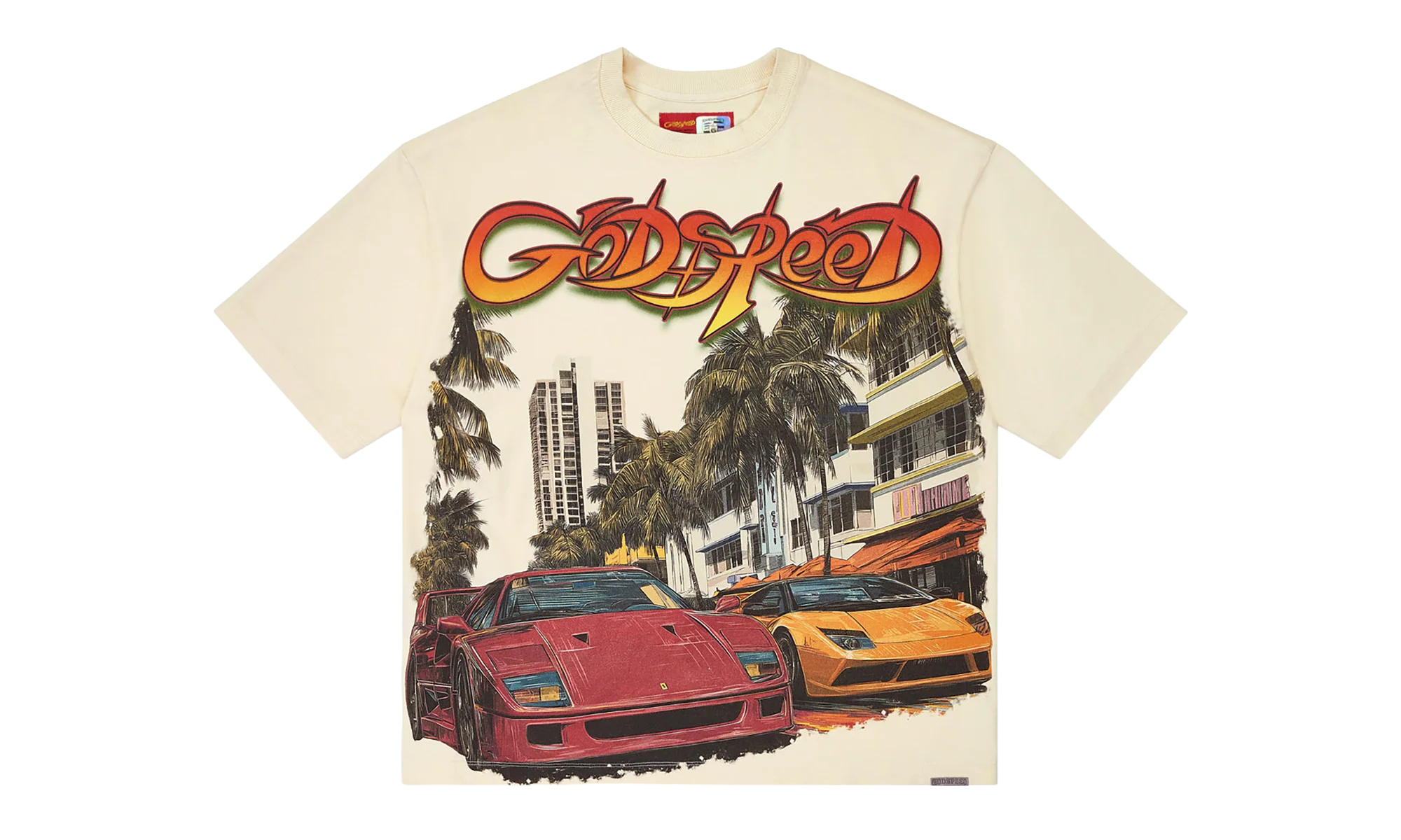 South Beach Drive Miami Superrun T-Shirt "Bone" GS100