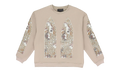 Camo Glass Pullover Sweatshirt "Beige" 232389M201030