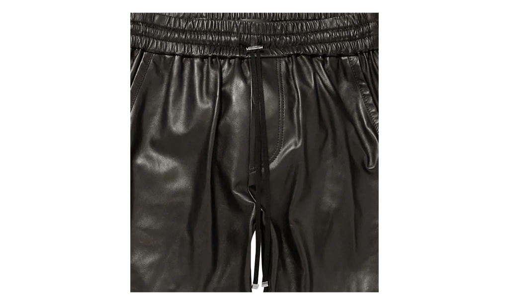 Leather Jogger Pants "Black" ALJPB