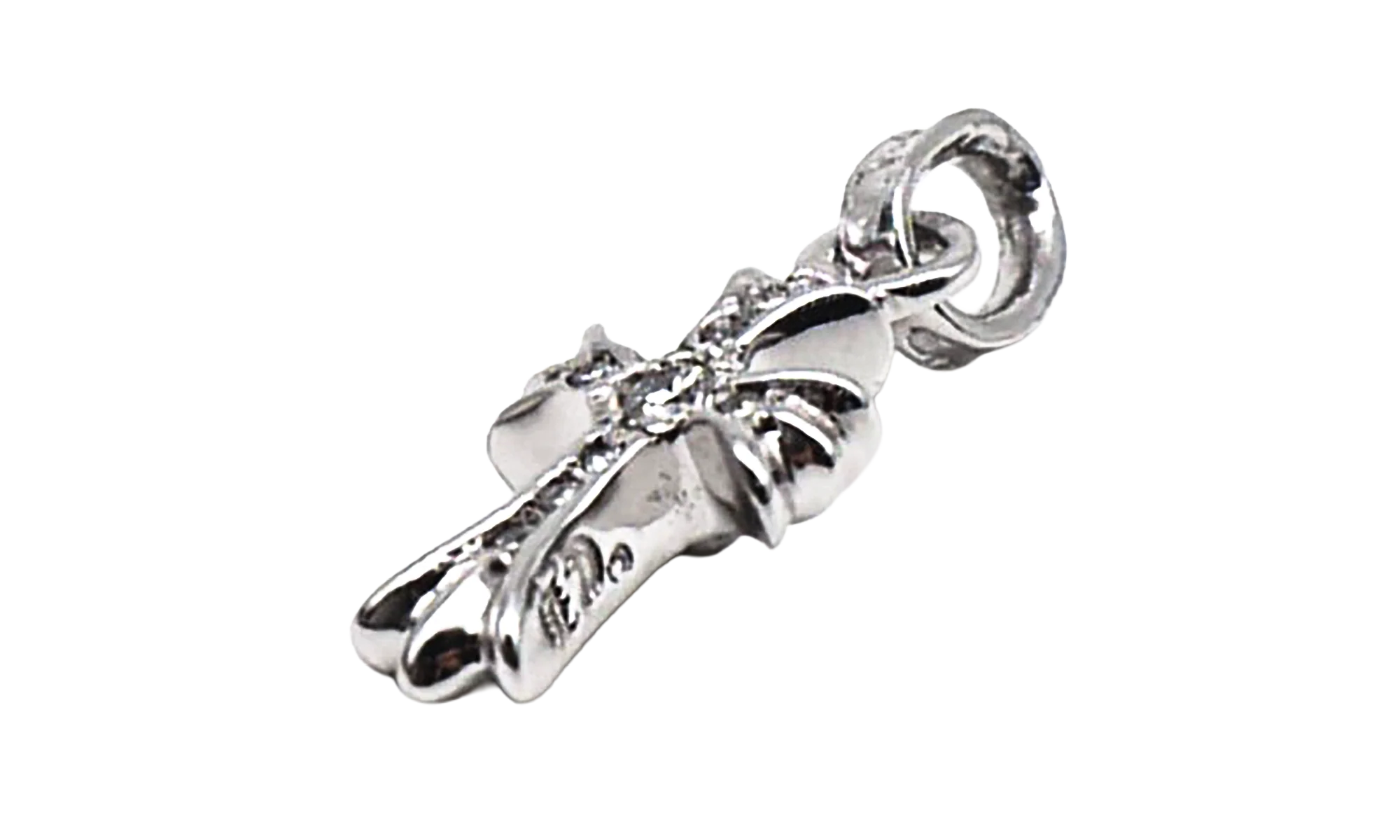 Diamonds Babyfat Cross Charm "18K White Gold" CHRM0813