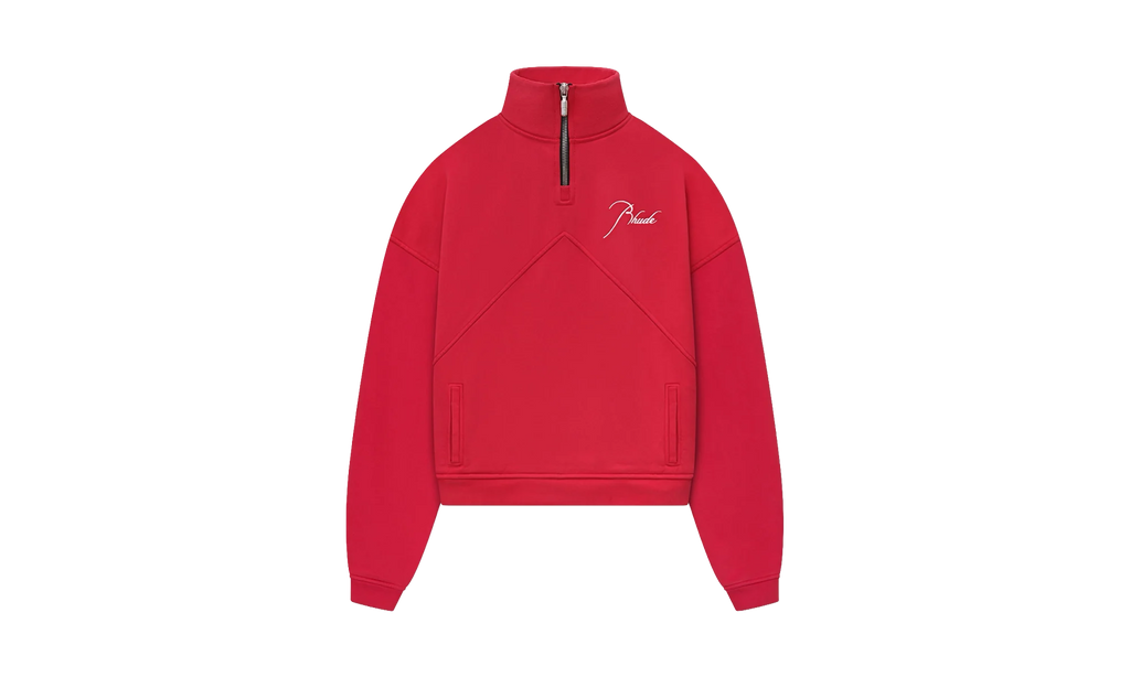Quarter Zip Sweater "Red" RHSS24TT13167278