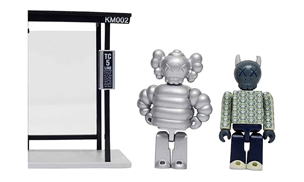 Medicom Bus Stop Series Volume 3 Vinyl Toy "Silver / Green" KAWS202468