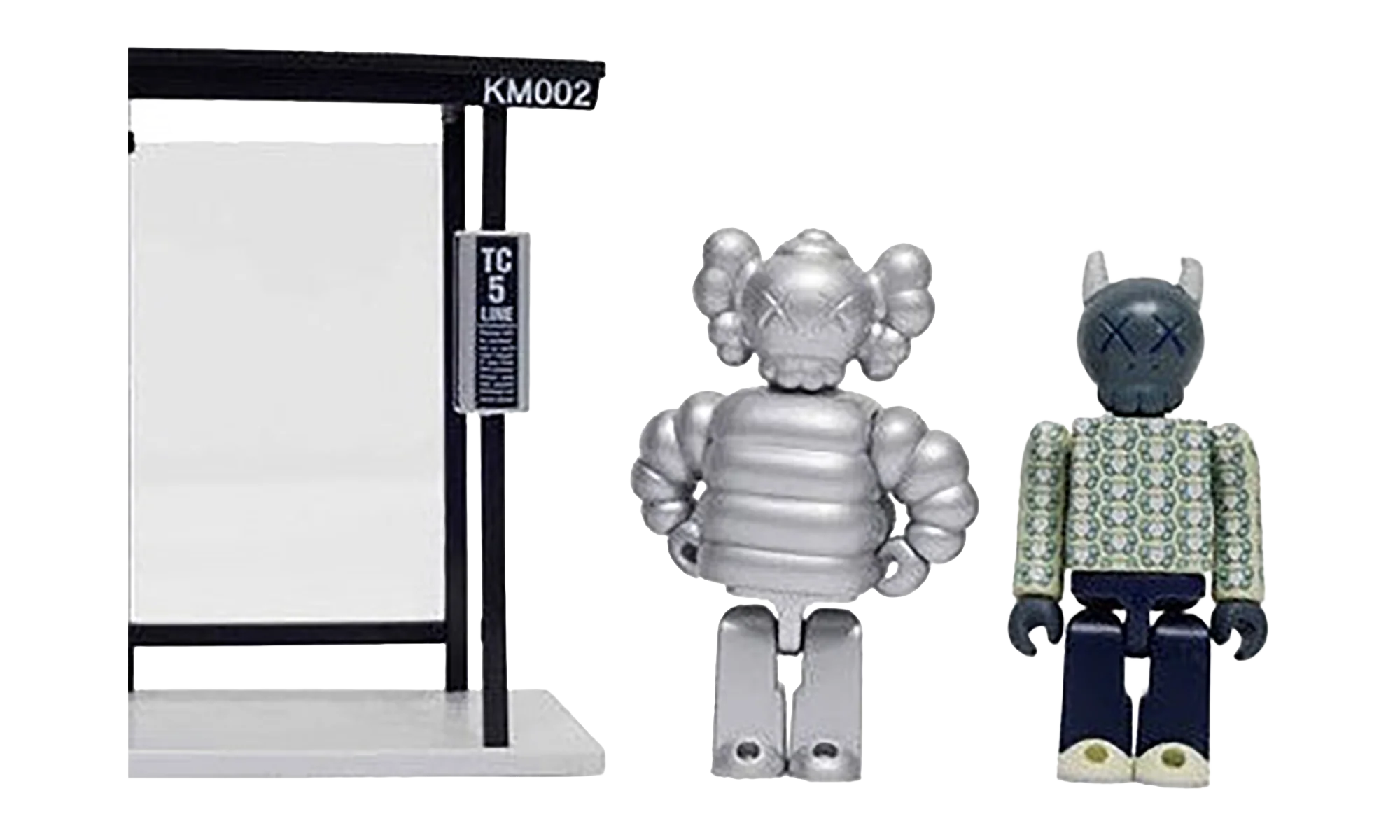 Medicom Bus Stop Series Volume 3 Vinyl Toy "Silver / Green" KAWS202468