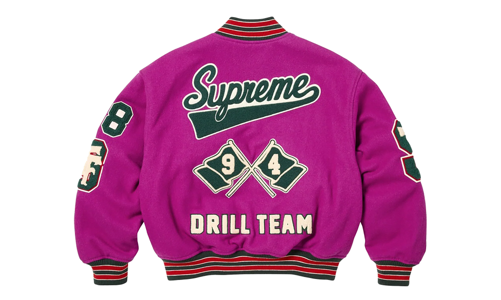 Drill Team Patch Varsity Jacket "FW25 - Magenta" SU27249