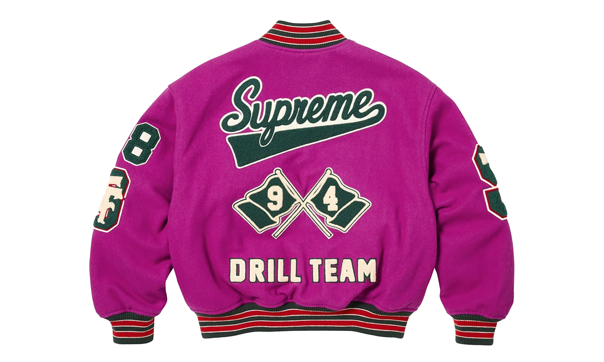 Drill Team Patch Varsity Jacket "FW25 - Magenta" SU27249