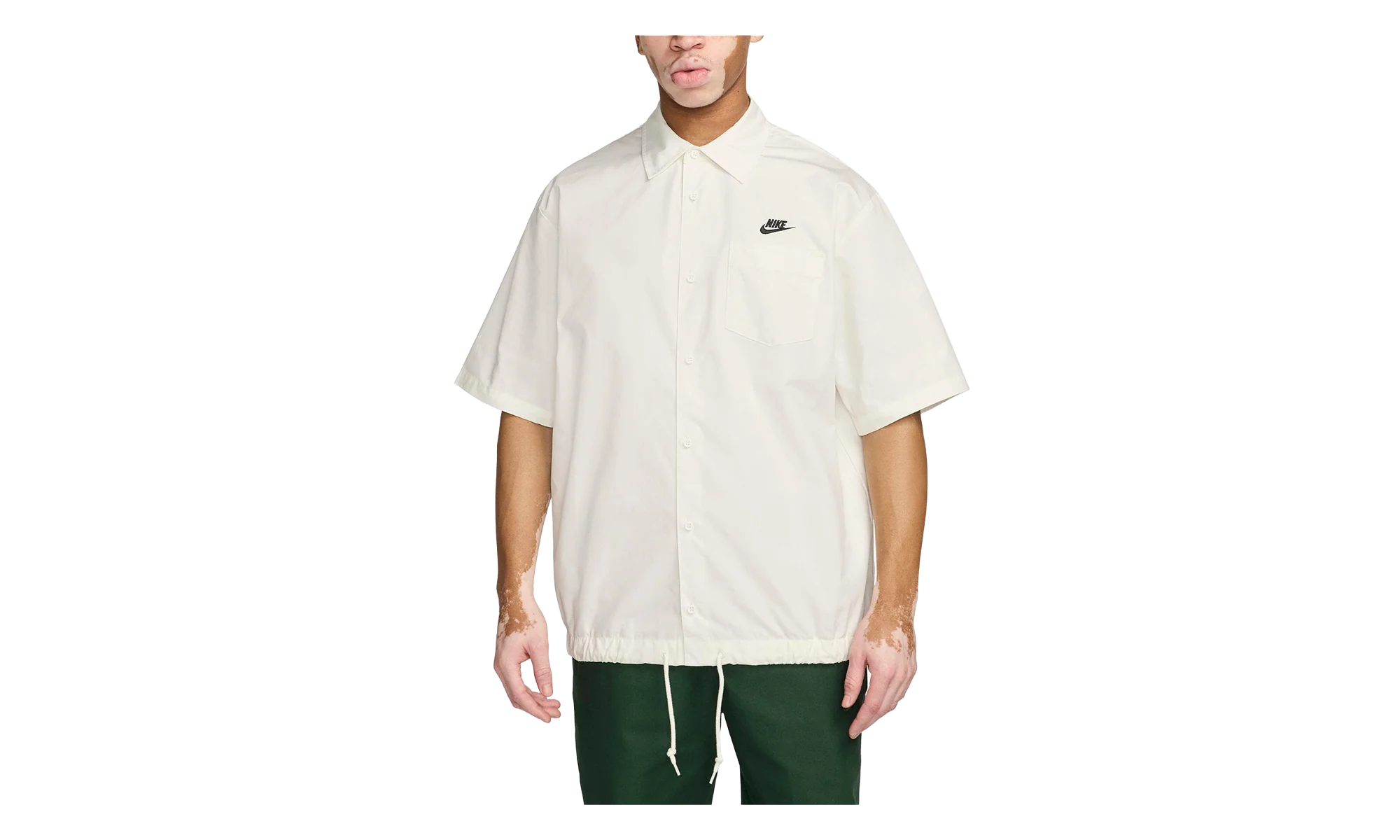 Club Button-Up Short Sleeve Oxford Shirt "Sail / Black" FN3902 133